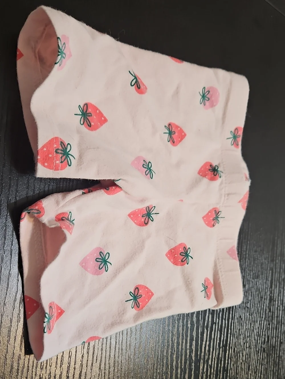 Cat & Jack Light Pink Shorts with Red Strawberry Print